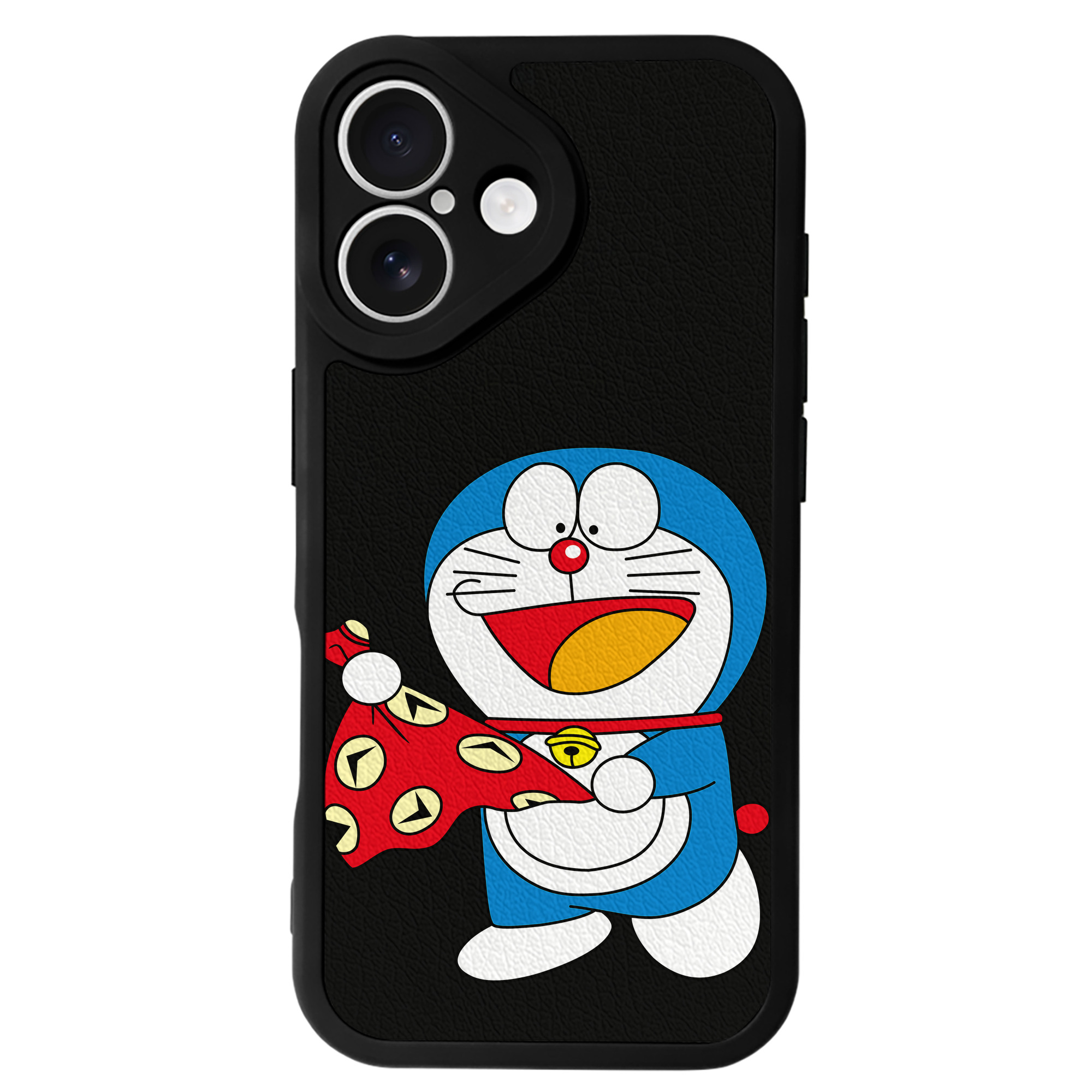 （画像用） ドラえもん Doraemon 【iPhone 16シリーズ対応】シリコンスマホケース（レザー調） 材質：シリコン